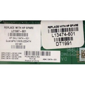 MAIN PARA MONITOR HP NUMERO DE PARTE L13474-601 / DAN97RMB6D0 / L21597-601 / 13MBUZZ047H / 31N97MB00M0 / MODELO 24-F0024